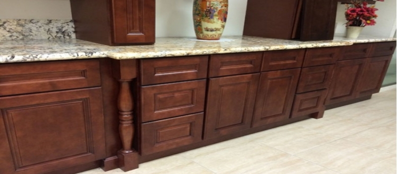 How to Style Cherry Kitchen Cabinets With Granite Countertops